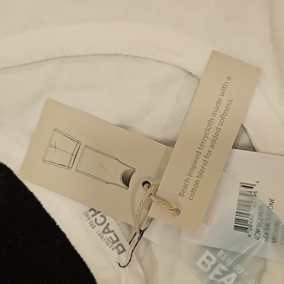 💕BAREFOOT DREAMS💕 Cozy Terry Luxe Chic Mix Tank and Short Set Sea Salt & Stone - Picture 13 of 15